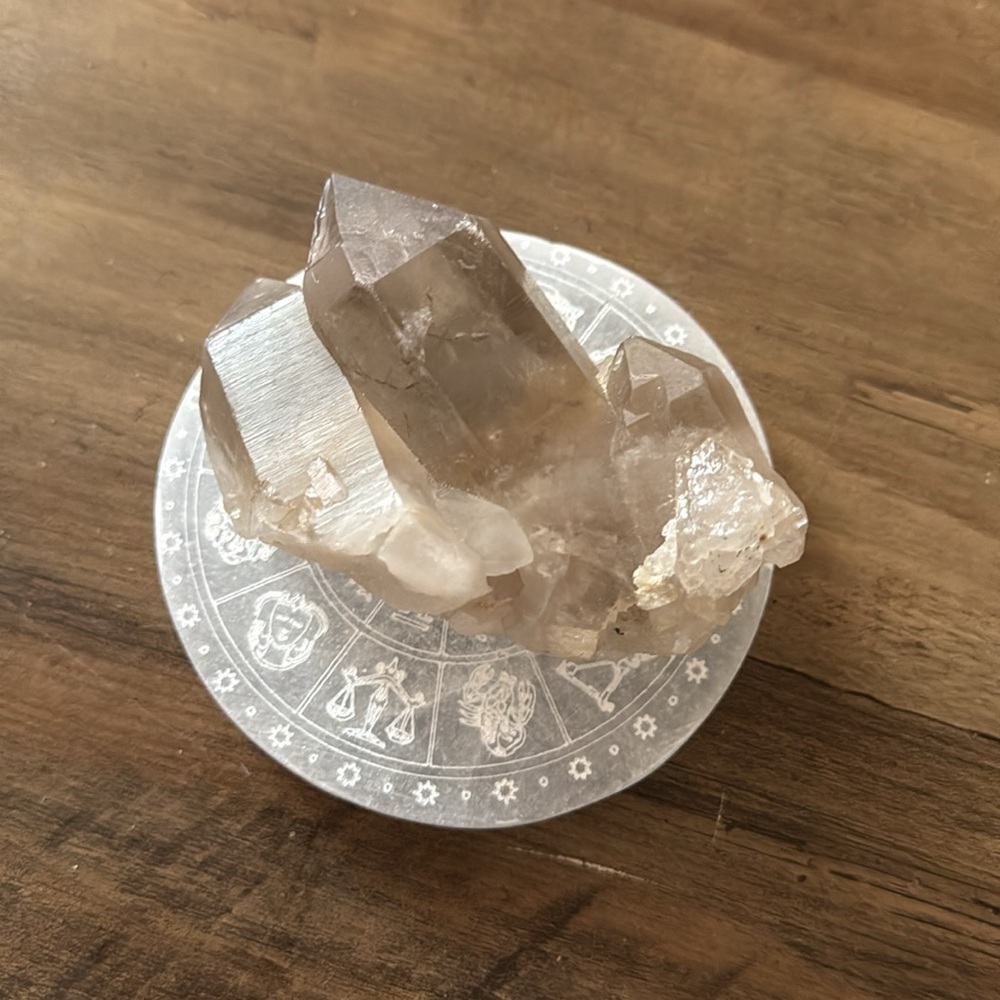 Smoky Quartz with Rutile Raw Cluster - Picture 1 of 5
